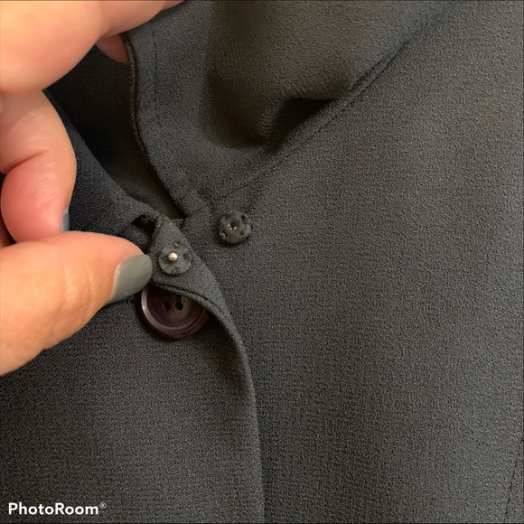 Kasper Essentials ASL Petites Navy Blazer Sz 4P - Picture 4 of 5